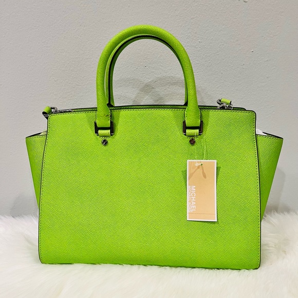 NWT Michael Kors Selma Saffiano Leather Medium Bag - Picture 6 of 7